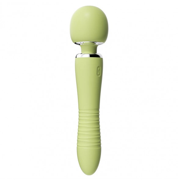MizzZee - YinHuan Thrusting Heating Vibration AV Wand (Chargeable - Green)